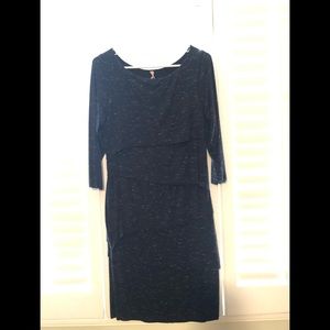 Little Black Dress with a heathered look